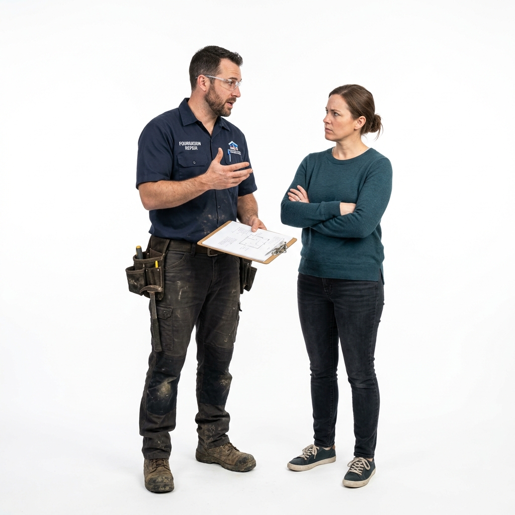 Contractor and skeptical homeowner